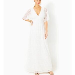 Lilly Pulitzer PARAGI ELBOW SLEEVE MAXI DRESS